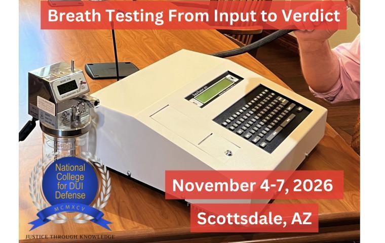 Breath Testing From Input to Verdict